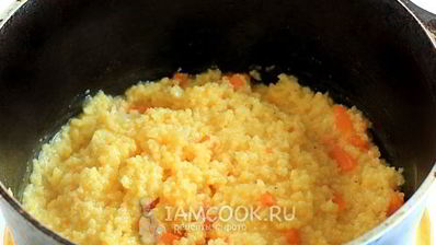 пшенная каша с тыквой на воде