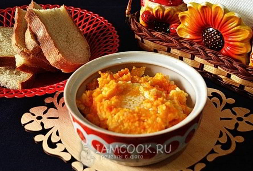 Пшенная каша с тыквой в духовке
