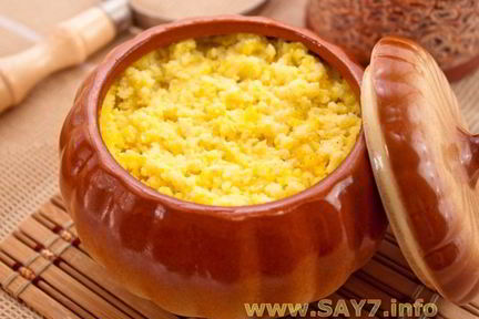 Пшенная каша с тыквой в горшочке