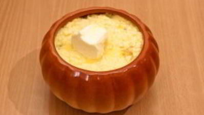 пшенная каша с тыквой в горшочке