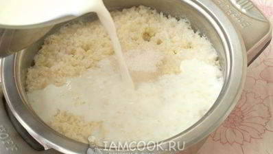 рисово-пшенная каша на молоке