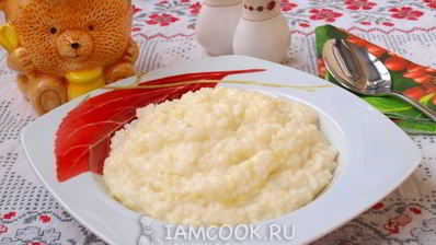 рисово-пшенная каша на молоке