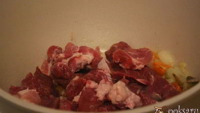 ароматная рисовая каша с мясом и капустой