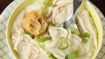 китайская рисовая каша с курицей