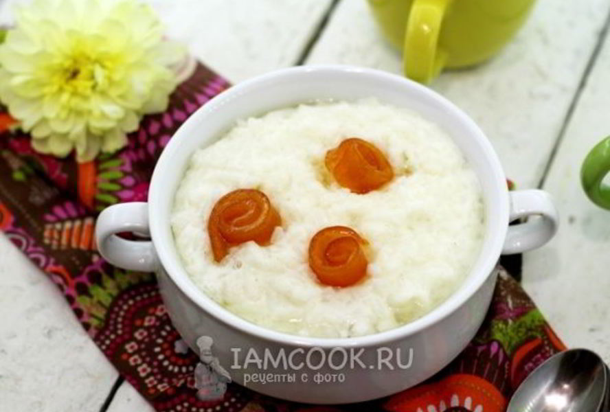 Рисовая каша на молоке в мультиварке