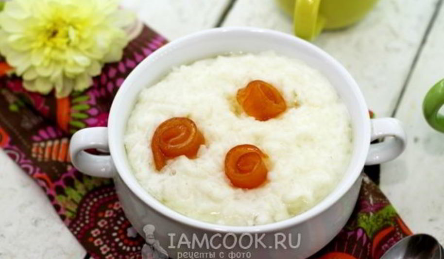 Рецепт рисовой каши на молоке в мультиварке