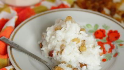 рисовая каша на воде с изюмом