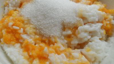 рисовая каша с айвой в тыкве