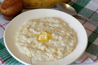 Рисовая каша с бананом