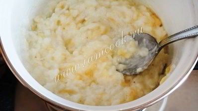 рисовая каша с бананом