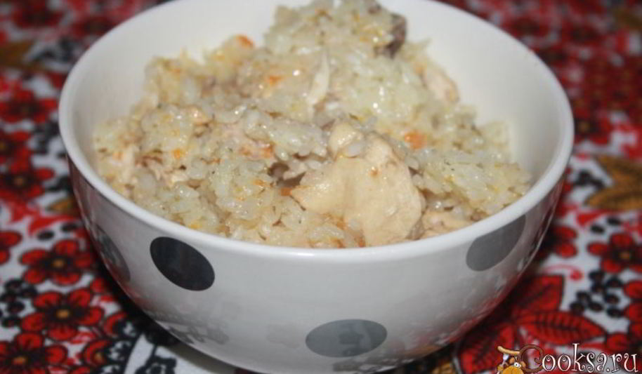 Рецепт рисовой каши с домашней курицей в мультиварке