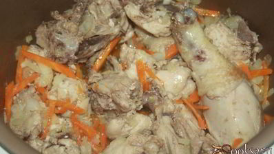 рисовая каша с домашней курицей в мультиварке