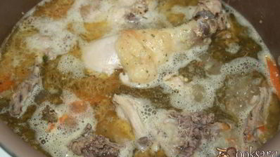 рисовая каша с домашней курицей в мультиварке