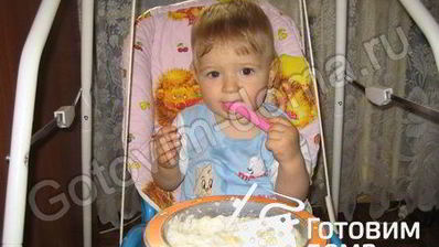 рисовая каша с грушей