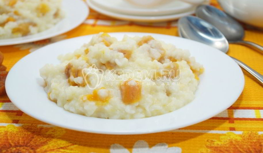 Рецепт рисовой каши с курагой в мультиварке