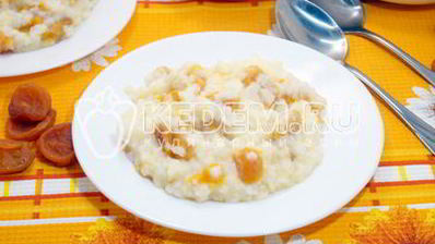 рисовая каша с курагой в мультиварке