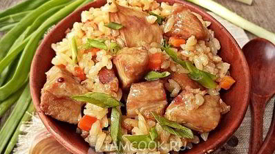 рисовая каша с мясом