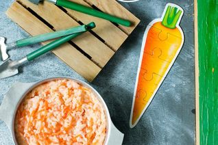 Рисовая каша с тыквенным пюре и морковью