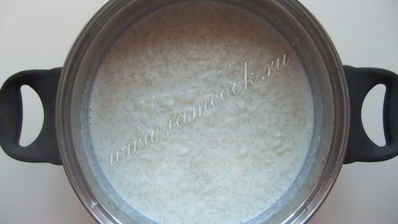 рисовая каша с вишневым киселем