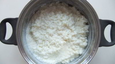 рисовая каша с вишневым киселем