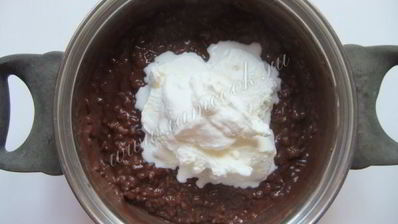 шоколадная рисовая каша