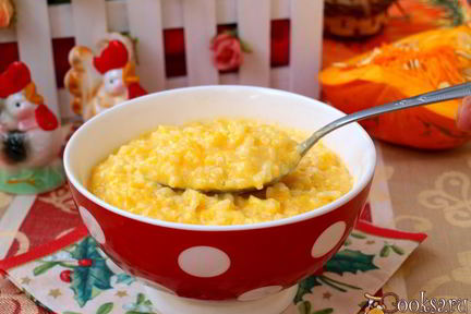 Тыквенно-рисовая каша на молоке