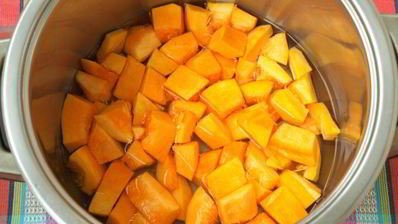 тыквенно-рисовая каша на молоке