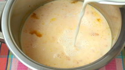 тыквенно-рисовая каша на молоке