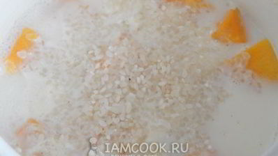 тыквенная каша на молоке
