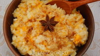 тыквенная каша на молоке