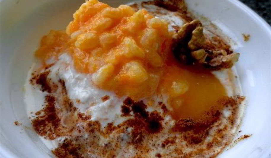 Рецепт тыквенной каши с кокосовой ноткой *дебют*