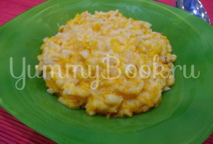 Тыквенная каша с рисом и молоком