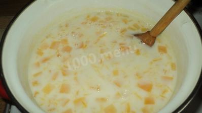 тыквенная каша с рисом на молоке