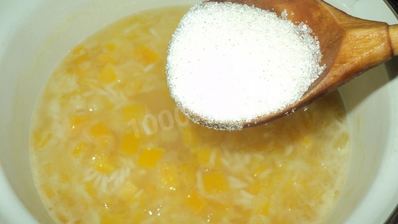 тыквенная каша с рисом на молоке