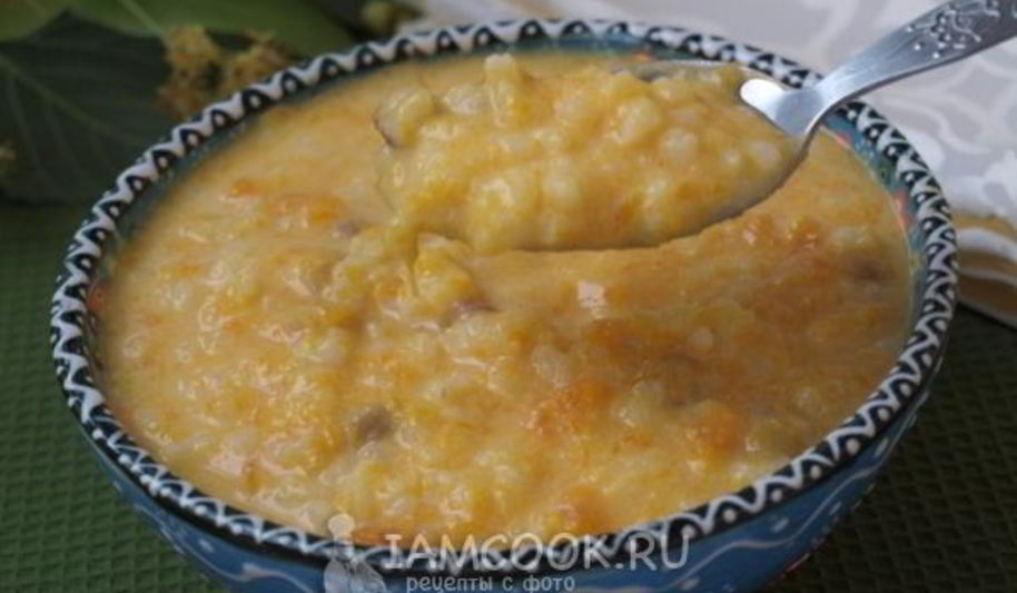 Рецепт тыквенной каши с рисом
