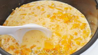 тыквенная каша в мультиварке