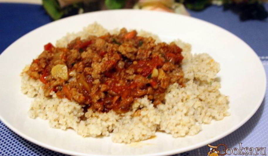 Рецепт ячневой каши с мясным соусом