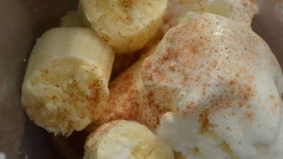 банановый коктейль с мороженым