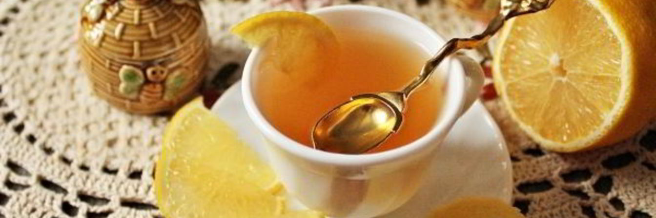 Чай имбирный с лимоном и медом