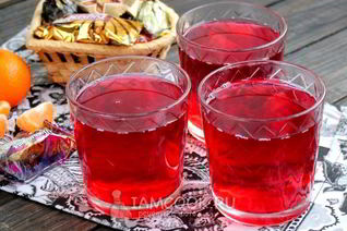 Чай каркаде с имбирем