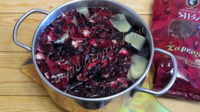 чай каркаде с имбирем