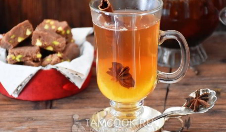 Рецепт чая с апельсином и корицей