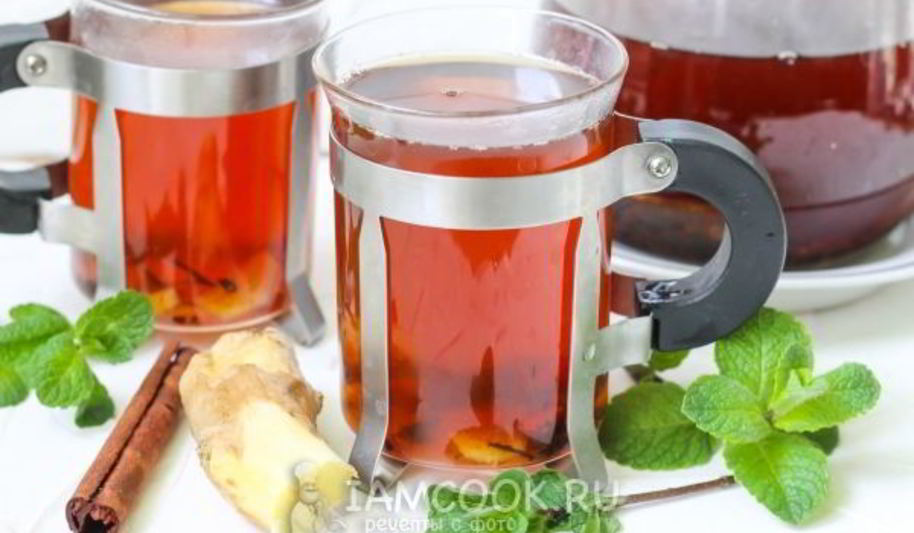 Рецепт чая с имбирем и корицей