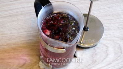 чай с каркаде и лавандой