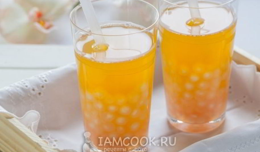 Рецепт чая с тапиокой