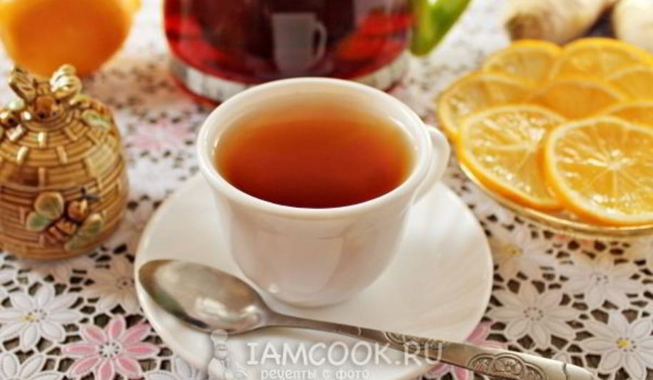 Рецепт черного чая с имбирем