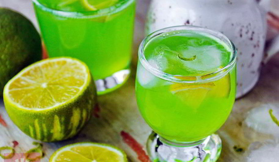 Рецепт холодного мятно-лаймовый чай с имбирем