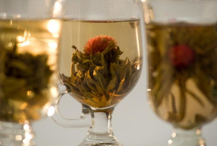 Китайский зеленый связанный чай