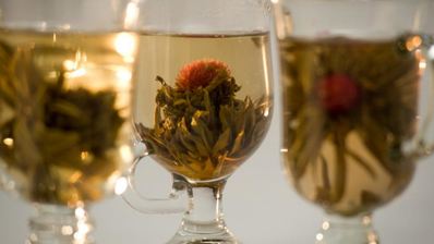 китайский зеленый связанный чай