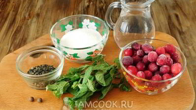 клюквенный чай